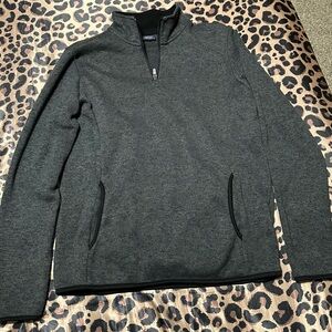 Charles River Apparel Dark Gray Zip-Up Sweater
